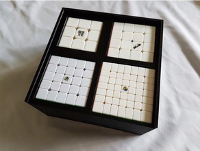 rubiks cube cuadro de 3x3 4x4 5x5 7x7 los contenedores 3d print model - Mito3D
