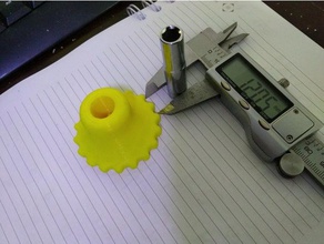 bico chave de ferramenta as ferramentas circular é fácil impressão manuais knob nenhum suporte fortes reduto inglesa amarelo 3d print model - Mito3D