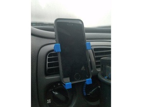 iphone se car vent mount mobile phone 3d print model - Mito3D