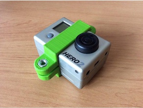 gopro mini case camera go pro hero 2 mount 3d print model - Mito3D