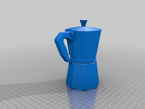 3d imprimable moka pot cuisine et salle à manger bialetti espresso 3d print model - Mito3D