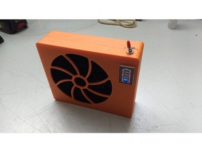 solder fume extractor - battery powered diy 3d print model - Mito3D