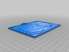 choi lithopane 2d art customized 3d print model - Mito3D