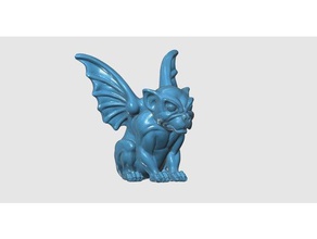 gargoyle 3d printing dark figure figurine look statue thing things toy toys 3d print model - Mito3D