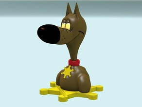 rantanplan toys & games bust comics dog figure figurine sculpture 3d print model - Mito3D