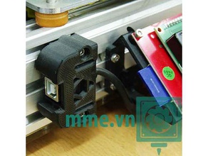 extened usb b-type cable holder 3d printer parts 3d print model - Mito3D