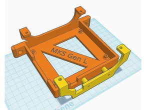 mks gen l 2020 titulaire L'imprimante 3d de pièces D'ici à extrusion mont profil en aluminium l'extrusion d'aluminium la cct l'imprimante système centralisé bibliothèque printerboard 3d print model - Mito3D