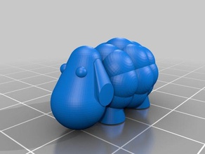 ovelhas brinquedo & acessórios para jogos animais divertido chaveiros chaveiro openscad 3d print model - Mito3D