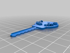 meine angepasste einfache chave mestrakey Kopierer Haushalt kundengebundene 3d print model - Mito3D
