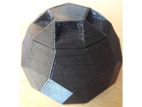 rhombenikosidodekaeder kutusu kaplar depolama 3d print model - Mito3D