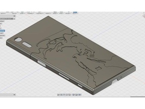 xperia xz skyrim cas téléphone mobile alduin dovahkiin sony 3d print model - Mito3D