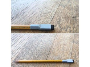 3d hackwing eraser holder art tools 3d print model - Mito3D