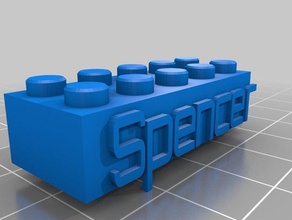 spencer Bau-Spielzeug kundengebundene 3d print model - Mito3D