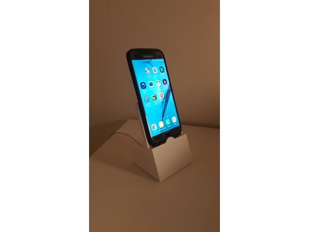 Handy micro-usb-Telefon stehen 3D print model - Mito3D