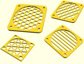 fan grill customizable parametric diy cooling customized customizer 3d print model - Mito3D