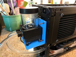 ncase m1 50mm x external water pump mounting bracket computer 3d print model - Mito3D