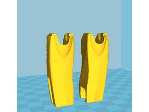 a la izquierda del robot de pierna una sola pieza La impresión en 3d 3d print model - Mito3D