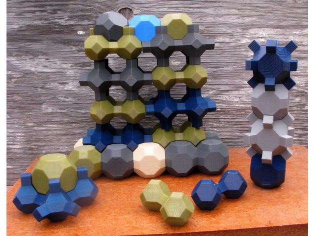 l'emballage de polyèdres les mathématiques 3D print model - Mito3D