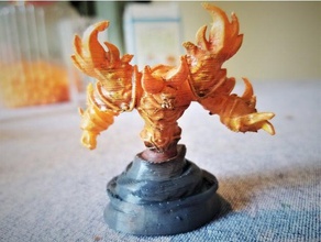 o elemental do fogo criaturas 3d print model - Mito3D