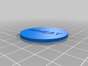magnetische catan Kachel zufällig Token Spiele 3d print model - Mito3D