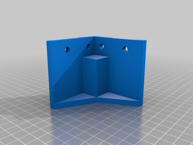 2020 corner foot 40mm height 3d printing 3D print model - Mito3D