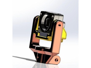 point grey firefly mv camera mount w go pro compatible robotics 3d print model - Mito3D