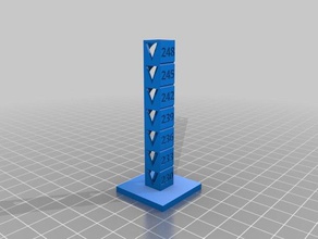abs temptower 3d printing tests customized 3d print model - Mito3D