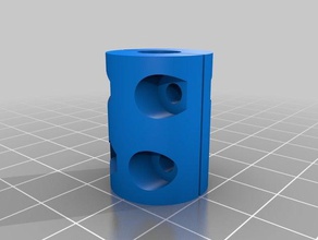 my customized parametric z-axis coupler stepper threaded rod coupling 3d printer parts 3d print model - Mito3D