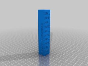 my customized temperature calibration tower 3d printing tests 3d print model - Mito3D