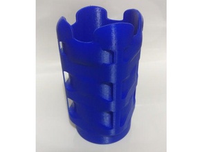 cubed Runde cube vase Dekor Coole Blumen-vase abgerundete Platz xtreme 3d-drucken xtremepower 3d print model - Mito3D