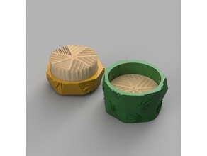 caso sin dientes de la amoladora hierba - 3d print model - Mito3D