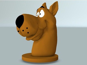 scooby buste jouets & jeux le chien figure scooby-doo la sculpture jouet 3d print model - Mito3D