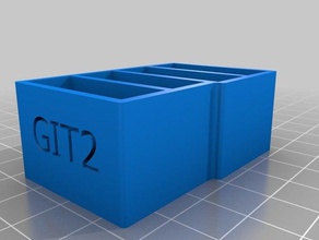gitup git2 bateria titular câmera 3d print model - Mito3D
