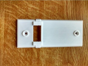 abdeckung rahmen blende rollogurtwickler schraubenabstand 105 185mm replacement parts 3d print model - Mito3D