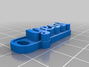llavero yessi i portachiavi su misura 3d print model - Mito3D
