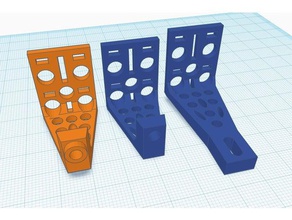 20 inch box fan hepa brackets household 3d print model - Mito3D
