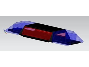 rc 1 10 LED-Notlicht bar r c Fahrzeuge Licht-bar 3d print model - Mito3D