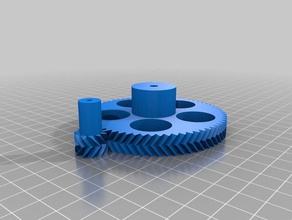mi personalizados paramétrico de la raspa arenque conjunto engranajes motor paso a extrusoras Impresora 3d personalizado 3d print model - Mito3D