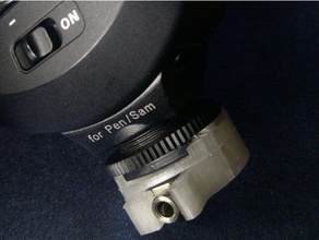 flash suporte universal câmara thread sapata diy o fotografia titular strobe 3d print model - Mito3D