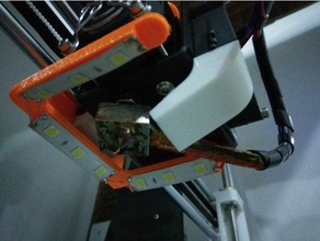 faixa led inclinada - inclinado de la tira Impresora 3d las piezas anet a8 extrusora 3d print model - Mito3D