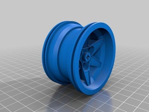 lego technics wheel part 44772 construction toys 3d print model - Mito3D