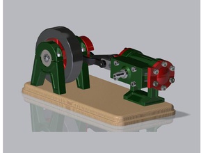 sliding valve air engine engineering powered steam 3d print model - Mito3D