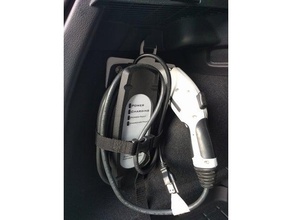 vw e-golf portable charge cord holder automotive 3d print model - Mito3D