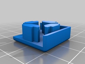 tronxy x3s extrusion caps 3d printer parts endcaps 3d print model - Mito3D