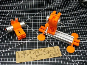 mabuchi 555 drill motor mounts 20x40 v-slot machine tools 37mm dc vslot mini 3d print model - Mito3D