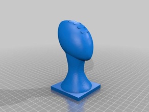 fantasy football trophy sport & outdoors base 3d print model - Mito3D