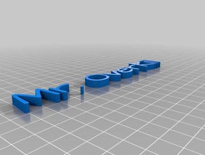 mr overkill text customized 3d print model - Mito3D