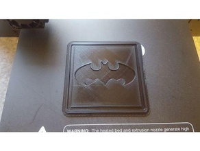 batman logo coaster kitchen & dining drink 3d print model - Mito3D