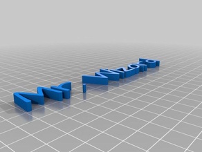 wizard text customized 3d print model - Mito3D