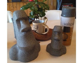 moai statue -no overhang 3d printing easter ile island p ques stone 3d print model - Mito3D